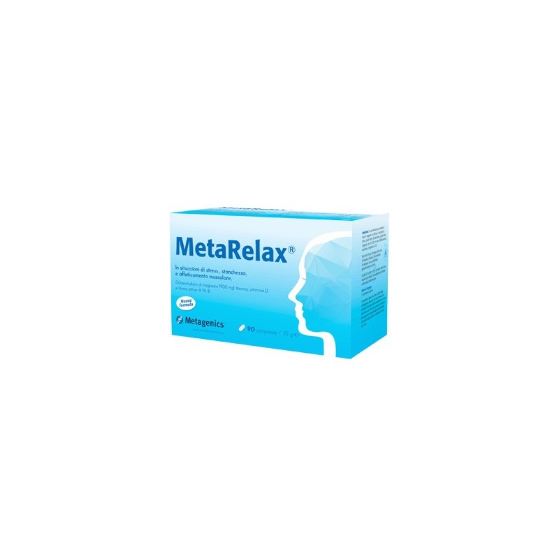 MetaRelax per Stanchezza Fisica e Mentale 90 Compresse - Integratori per umore, anti stress e sonno - 971064201 - Metagenics ...