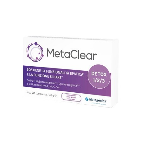 Metagenics Belgium Bvba Metaclear 30 Capsule - Integratori per apparato digerente - 973321906 - Metagenics - € 16,33