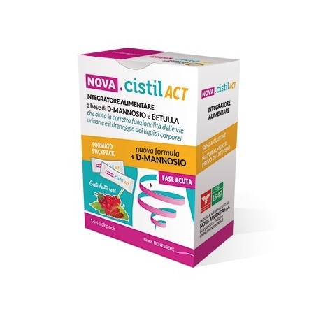 Nova Argentia Ind. Farm Nova Cistil Act 14 Stick 1,4 G - Integratori per cistite - 935738094 - Nova Argentia - € 11,41