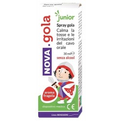 Nova Argentia Ind. Farm Nova Gola Spray Junior Fragola 30 Ml - Prodotti fitoterapici per raffreddore, tosse e mal di gola - 9...