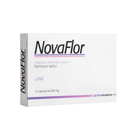 Cetra Pharma Novaflor 15 Capsule 450 Mg - Fermenti lattici - 934639244 - Cetra Pharma - € 17,00