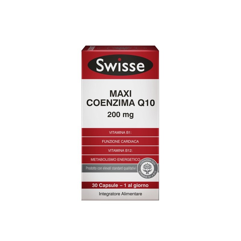 Swisse Maxi Coenzima Q10 Per Normale Funzione Cardiaca 30 Capsule - Integratori per il cuore e colesterolo - 975813813 - Swis...