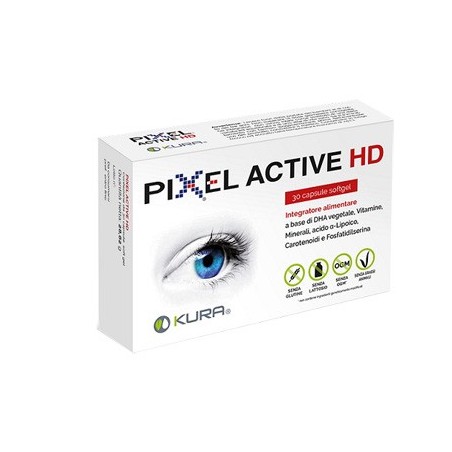 Kura Pixel Active Hd 30 Compresse Vegetali - Integratori per occhi e vista - 926590365 - Kura - € 20,54