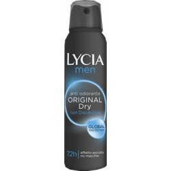 Lycia Spray Gas Antiodorante Men Original Dry 150 Ml - Deodoranti per il corpo - 926979372 - Lycia - € 3,24