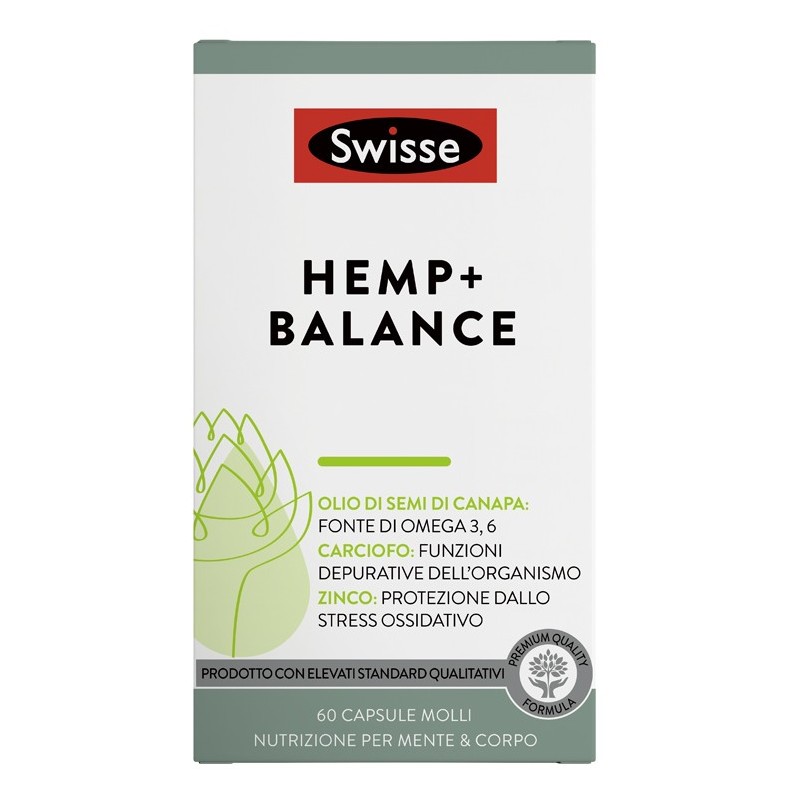 Swisse Hemp+ Balance Integratore Con Olio di Canapa 60 Capsule - Integratori antiossidanti e anti-età - 981448350 - Swisse - ...