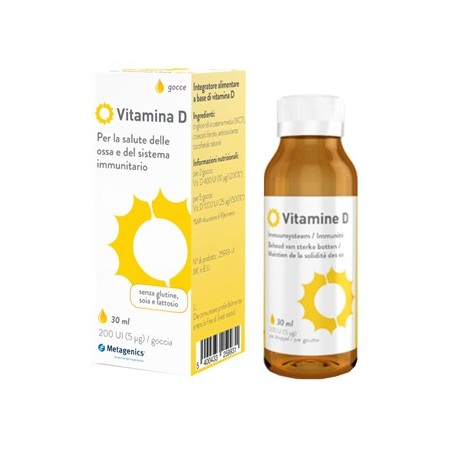 Metagenics Belgium Bvba Vitamina D Liquido 30 Ml - Vitamine e sali minerali - 978573842 - Metagenics - € 12,55