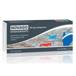 Nova Argentia Novago 50 Mg Antinausea 10 Compresse - Farmaci per nausea, mal di mare e mal d'auto - 042229017 - Nova Argentia...