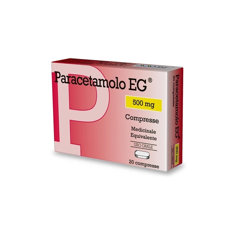 Paracetamolo EG Dolore Febbre 500 mg 20 Compresse - Farmaci per dolori muscolari e articolari - 041467034 - Eg - € 2,94