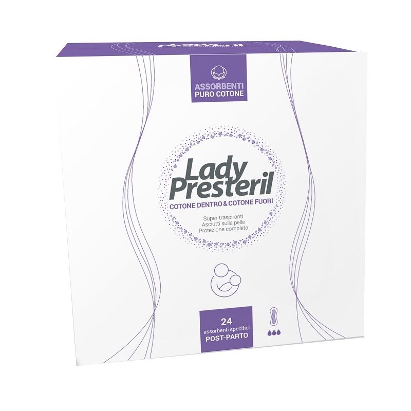 Corman Lady Presteril Postparto 24 Pezzi - Igiene intima - 976043632 - Lady Presteril - € 16,78