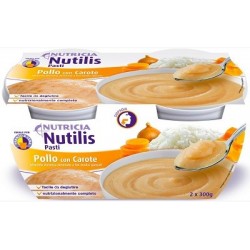 Danone Nutricia Soc. Ben. Nutilis Pasti Pollo Con Carote 2 X 300 G - Rimedi vari - 923206953 - Nutilis - € 12,59
