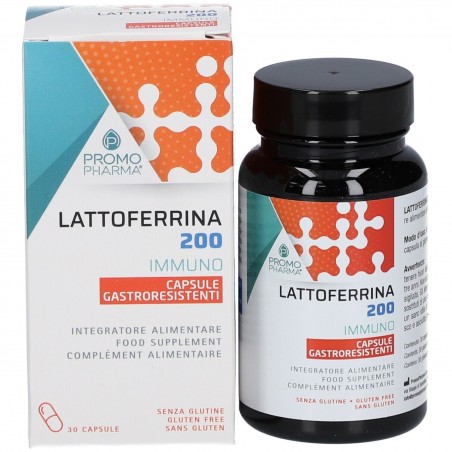 Lattoferrina 200 Immuno Integratore Per Sistema Immunitario 30 Capsule Promopharma - 1 Lattoferrina 200 Immuno Integratore Per Sistema Immunitario 30 Capsule Promopharma - 1