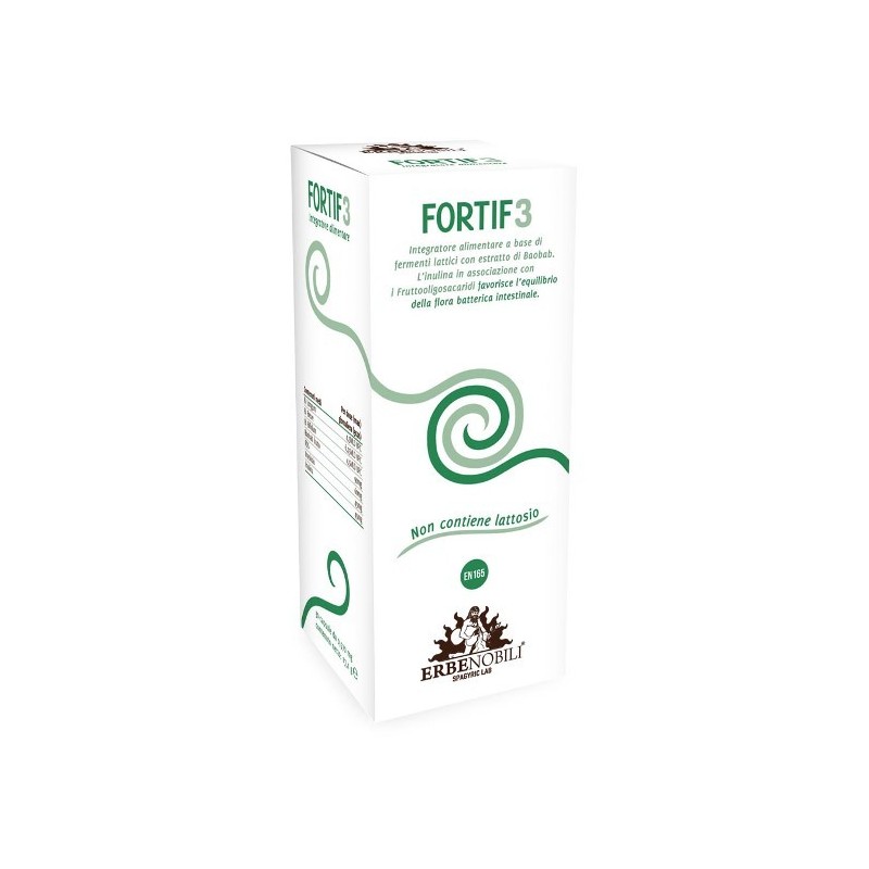 Erbenobili Fortif3 30 Capsule - Integratori di fermenti lattici - 973623869 - Erbenobili - € 13,02
