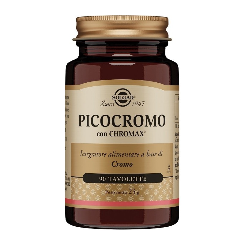 Solgar Multinutrient Picocromo Con Chromax 90 Tavolette - Integratori per dimagrire ed accelerare metabolismo - 947022036 - S...