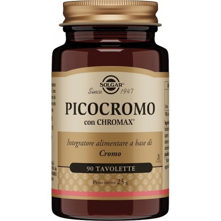 Solgar Multinutrient Picocromo Con Chromax 90 Tavolette - Integratori per dimagrire ed accelerare metabolismo - 947022036 - S...