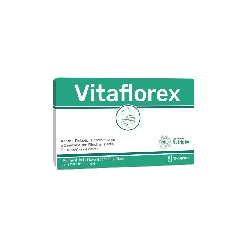 Laboratori Nutriphyt Vitaflorex 10 Capsule 4,6 G - Integratori di fermenti lattici - 926036500 - Laboratori Nutriphyt - € 11,77