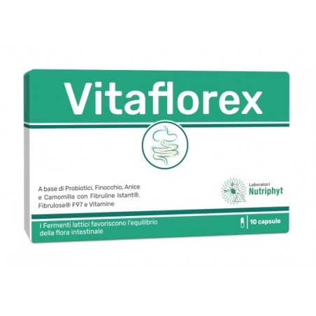 Laboratori Nutriphyt Vitaflorex 10 Capsule 4,6 G - Integratori di fermenti lattici - 926036500 - Laboratori Nutriphyt - € 11,77