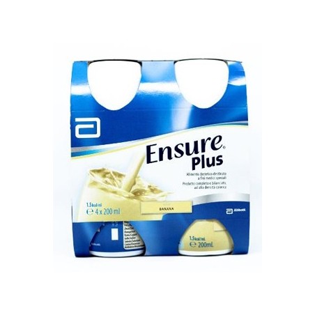 Abbott Ensure Plus Banana 4 Bottiglie Da 200 Ml - Rimedi vari - 935609747 - Abbott - € 18,82