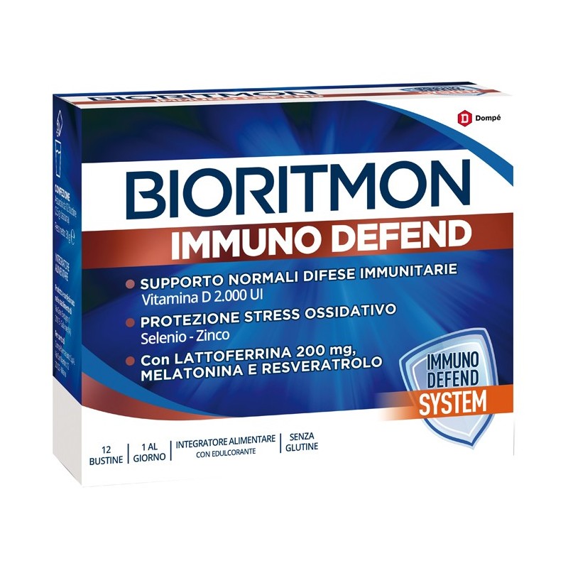 Bioritmon Immuno Defend per le Difese Immunitarie 12 Bustine - Integratori per difese immunitarie - 982005884 - Bioritmon - €...