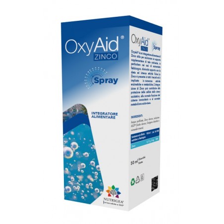 Nutrigea Oxyaid Zinco Spray 50ml - Vitamine e sali minerali - 980919346 - Nutrigea - € 18,29