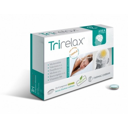 Farmac-zabban Trirelax Integratore di Melatonina 24 Compresse - Integratori per dormire - 978103950 - Farmac-Zabban - € 10,48