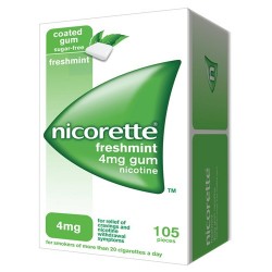 Johnson & Johnson Nicorette 4mg Gum Nicotina - 105 Compresse - Farmaci da banco - 025747763 - Nicorette - € 37,85