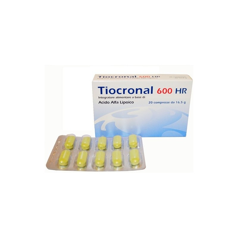 B. L. V. Pharma Group Tiocronal 600 Hr 20 Compresse - Integratori per dolori e infiammazioni - 905222093 - B. L. V. Pharma Gr...
