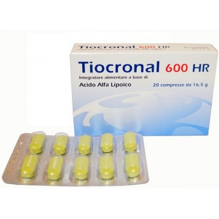 B. L. V. Pharma Group Tiocronal 600 Hr 20 Compresse - Integratori per dolori e infiammazioni - 905222093 - B. L. V. Pharma Gr...