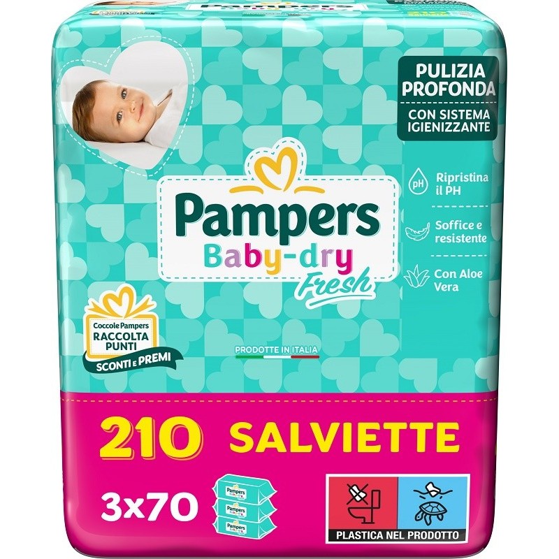 Fater Baby Fresh Formula Esclusiva 210 Pezzi - Salviettine per bambini - 973076678 - Fater - € 9,16