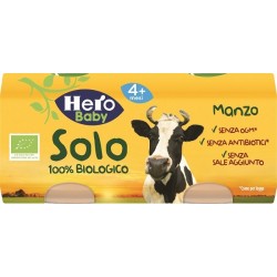 Fater Hero Solo Omogeneizzato Manzo 100% Bio 2x80g - Omogeneizzati e liofilizzati - 979945300 - Hero - € 3,02