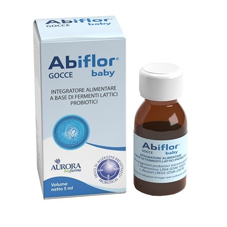 Aurora Licensing Abiflor Gocce Baby 5 Ml - Fermenti lattici per bambini - 974946408 - Aurora Licensing - € 19,71