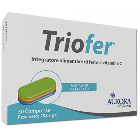 Aurora Biofarma Triofer 30 Compresse Aurora Biofarma - 1 Aurora Biofarma Triofer 30 Compresse Aurora Biofarma - 1