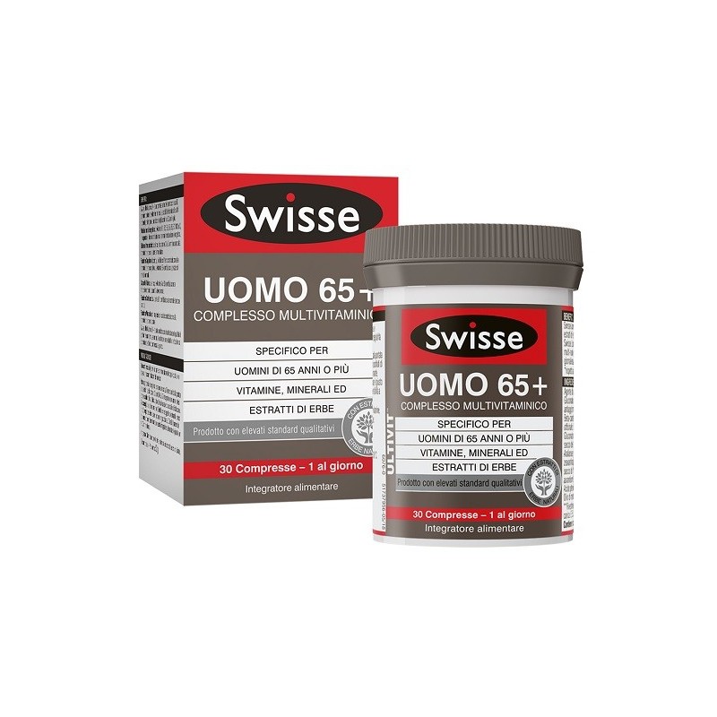 Swisse Uomo 65+ Complesso Multivitaminico 30 Compresse - Vitamine e sali minerali - 976396150 - Swisse - € 20,90