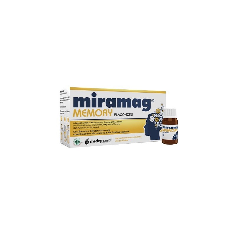 Shedir Pharma Unipersonale Miramag Memory 10 Flaconcini Monodose Con Tappo Dosatore 10 Ml - Integratori per concentrazione e ...
