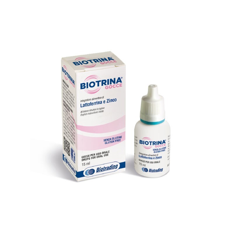 Biotrading Biotrina Gocce Lattoferrina e Zinco Sistema Immunitario 15 Ml - Integratori di lattoferrina - 944775461 - Biotradi...
