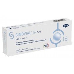 Ibsa Farmaceutici Italia Siringa Intra-articolare Sinovial 16 Acido Ialuronico 0,8% 16 Mg/2 Ml 1 Fs + Ago Gauge 21 1 Pezzo - ...