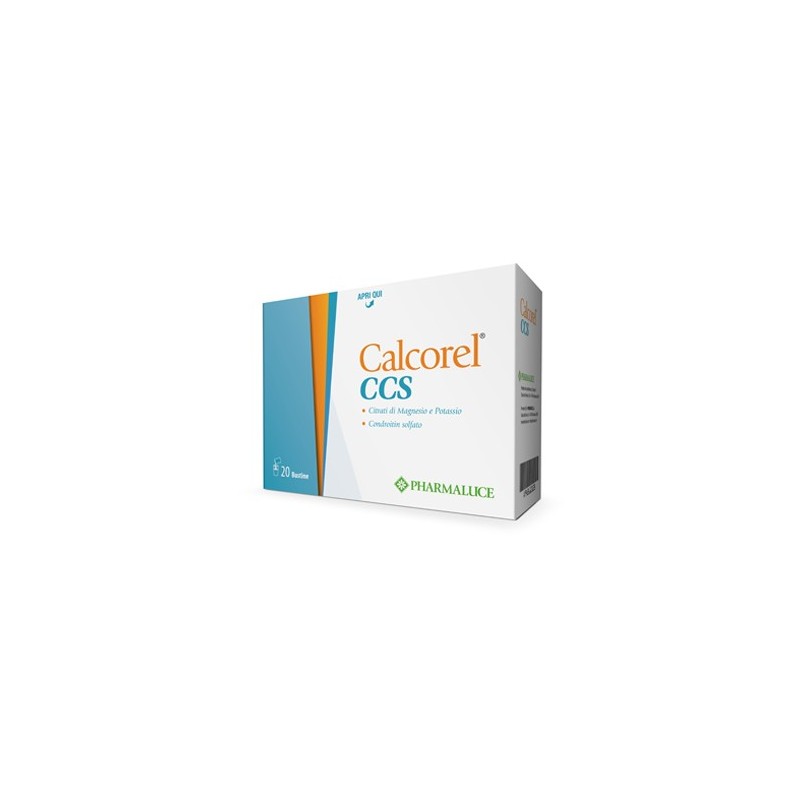 Pharmaluce Calcorel Ccs 20 Bustine - Vitamine e sali minerali - 942610128 - Pharmaluce - € 20,24