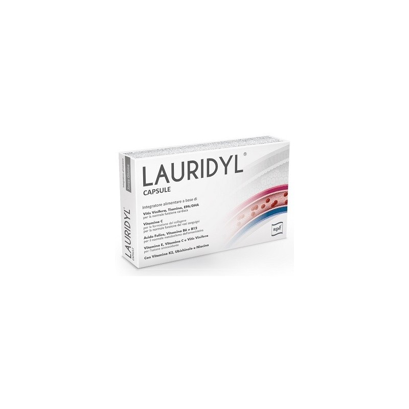 Rpf Lauridyl 20 Capsule - Integratori per il cuore e colesterolo - 936092624 - Rpf - € 21,34