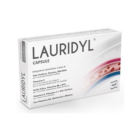 Rpf Lauridyl 20 Capsule - Integratori per il cuore e colesterolo - 936092624 - Rpf - € 22,30