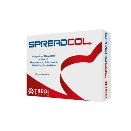 Spreadcol Integratore Colesterolo E Sistema Cardiovascolare 30 Compresse Tregi Pharm S - 1 Spreadcol Integratore Colesterolo E Sistema Cardiovascolare 30 Compresse Tregi Pharm S - 1