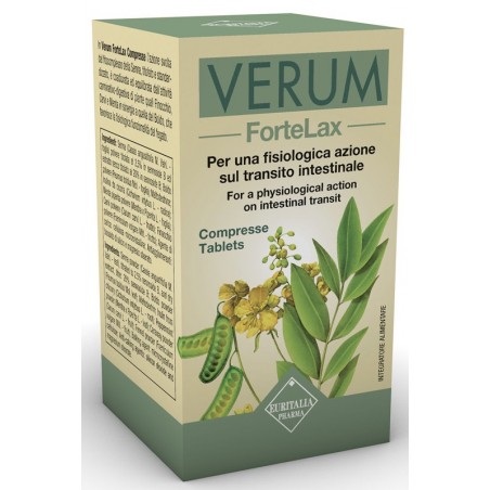 Euritalia Pharma Verum Fortelax 80 Compresse - Integratori per regolarità intestinale e stitichezza - 981467816 - Euritalia P...