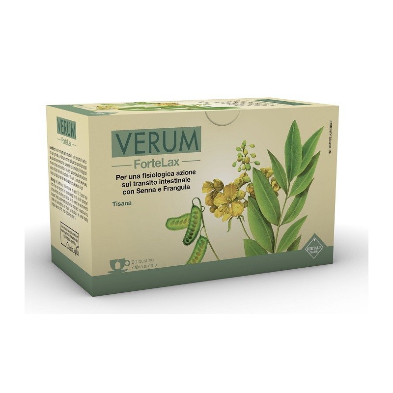 Euritalia Pharma Verum Fortelax Tisana 20 Filtri - Integratori per regolarità intestinale e stitichezza - 981467855 - Eurital...