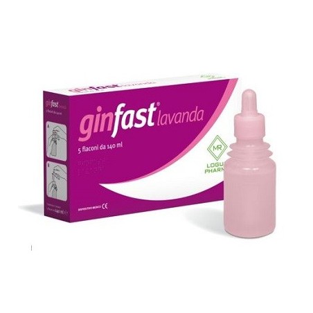 Logus Pharma Lavanda Vaginale Ginfast Confezione Da 5 Flaconcini Da 140ml - Lavande, ovuli e creme vaginali - 931096010 - Log...