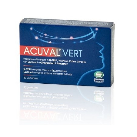 Scharper Acuval Vert 20 Compresse 1,2 G - Vitamine e sali minerali - 924522802 - Scharper - € 18,90