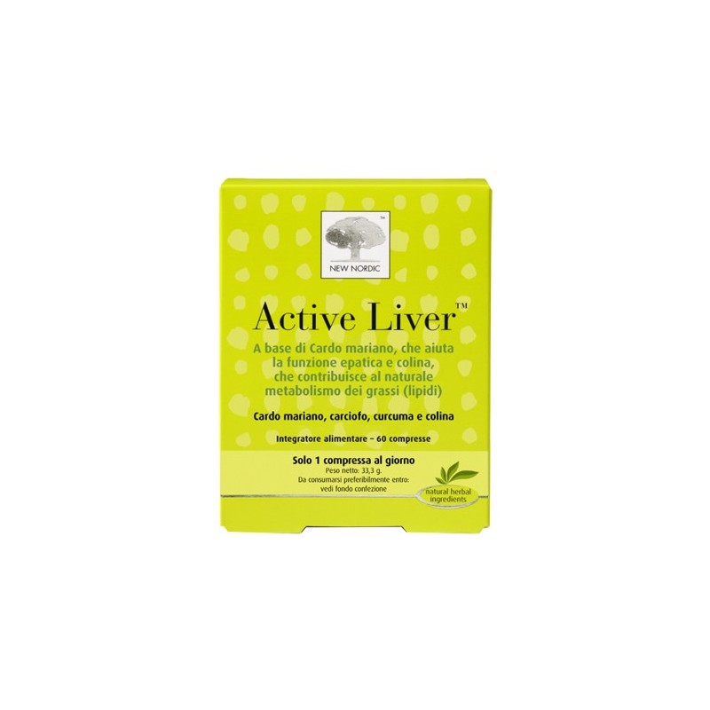 New Nordic Active Liver 60 Compresse - Circolazione e pressione sanguigna - 935239614 - New Nordic - € 30,52