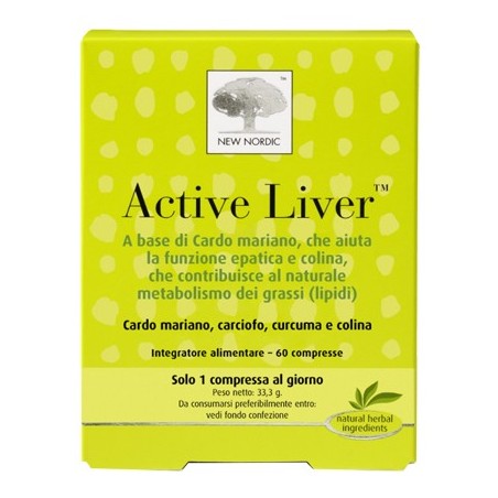 New Nordic Active Liver 60 Compresse - Circolazione e pressione sanguigna - 935239614 - New Nordic - € 30,52