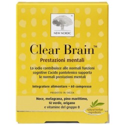New Nordic Clear Brain 60 Compresse - Rimedi vari - 939478400 - New Nordic - € 21,12