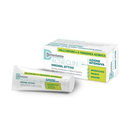 Pasquali Dermovitamina Acneclin Idrogel 40 Ml - Trattamenti per pelle impura e a tendenza acneica - 975458201 - Dermovitamina...