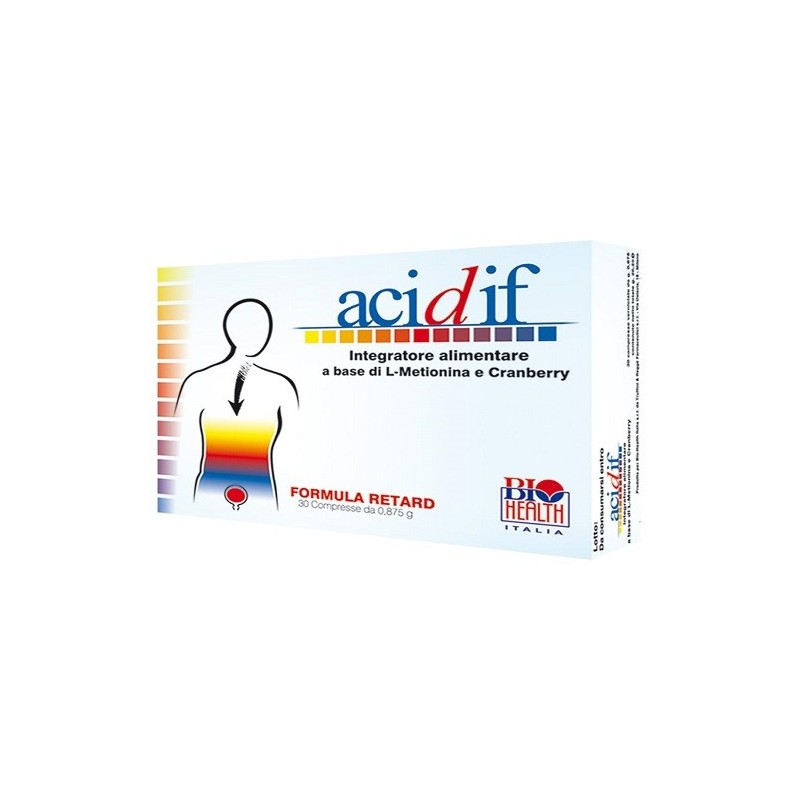 Biohealth Italia Acidif 30 Compresse - Integratori per cistite - 902603303 - Biohealth Italia - € 19,82