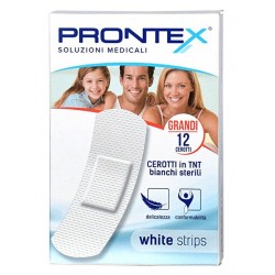 Safety Prontex Cerotto White Strips In Tessuto Non Tessuto 12 Cerotti - Medicazioni - 905733174 - Safety - € 2,73