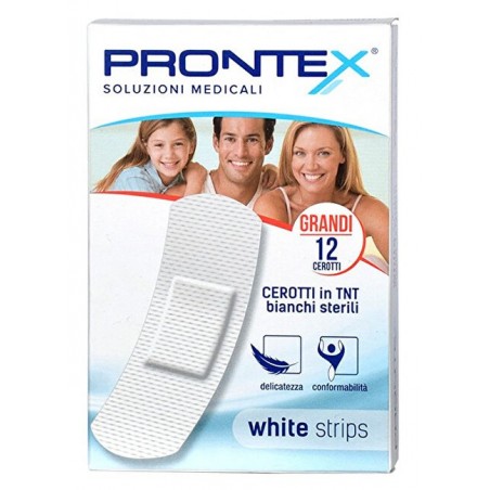 Safety Prontex Cerotto White Strips In Tessuto Non Tessuto 12 Cerotti - Medicazioni - 905733174 - Safety - € 2,65